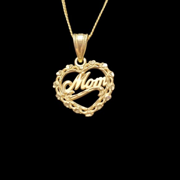 Michael Anthony Jewelry - 14k Gold Necklace 16” Chain w/Michael Anthony Mom 14K Pendant 2.4 Grams Total